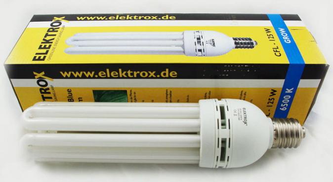 Лампа Elektrox ЭСЛ (CFL) 125W 6500k Рост